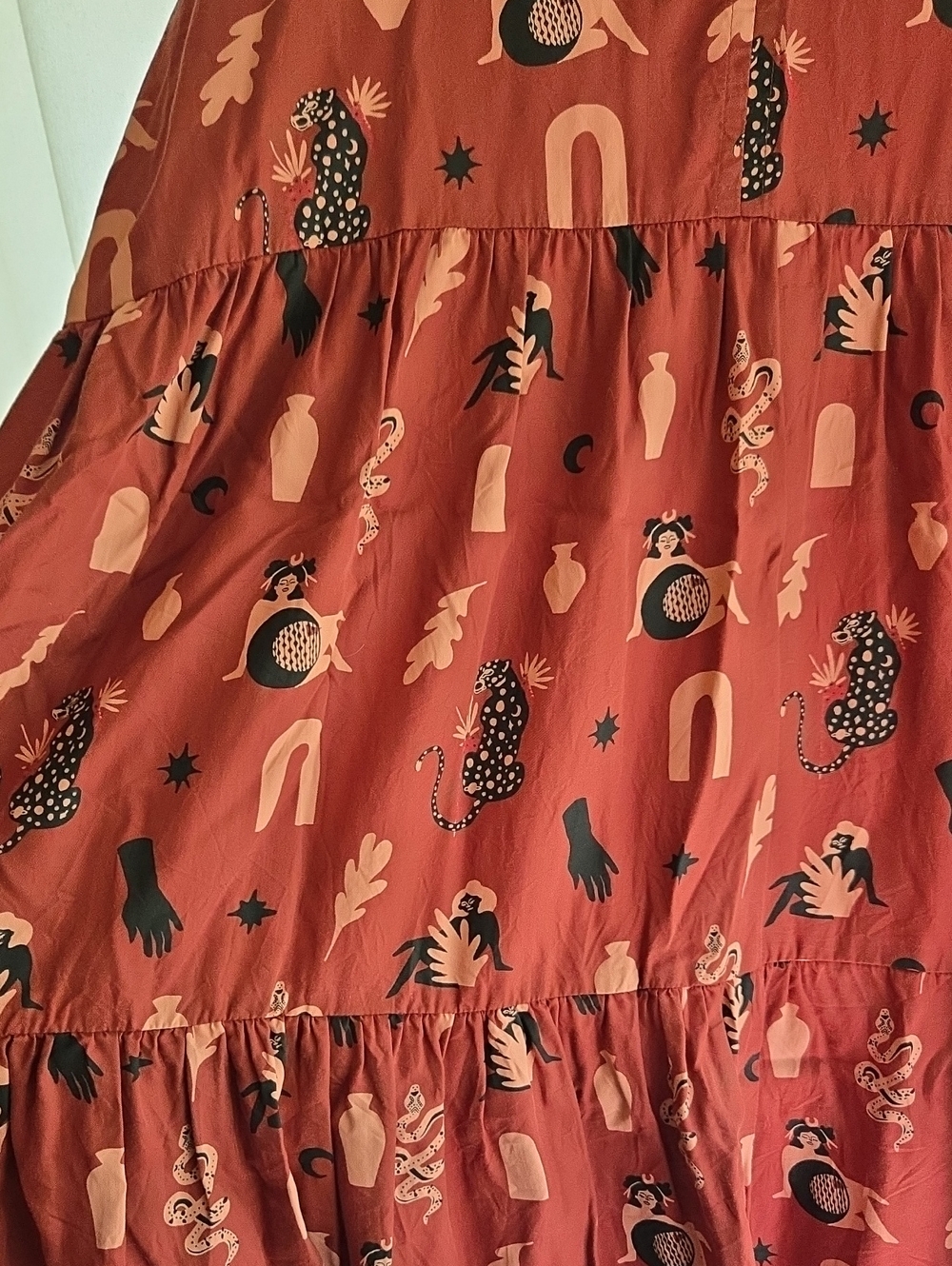 Mata Traders Adelaide Tiered Mini Dress EUC - Picture 3 of 6